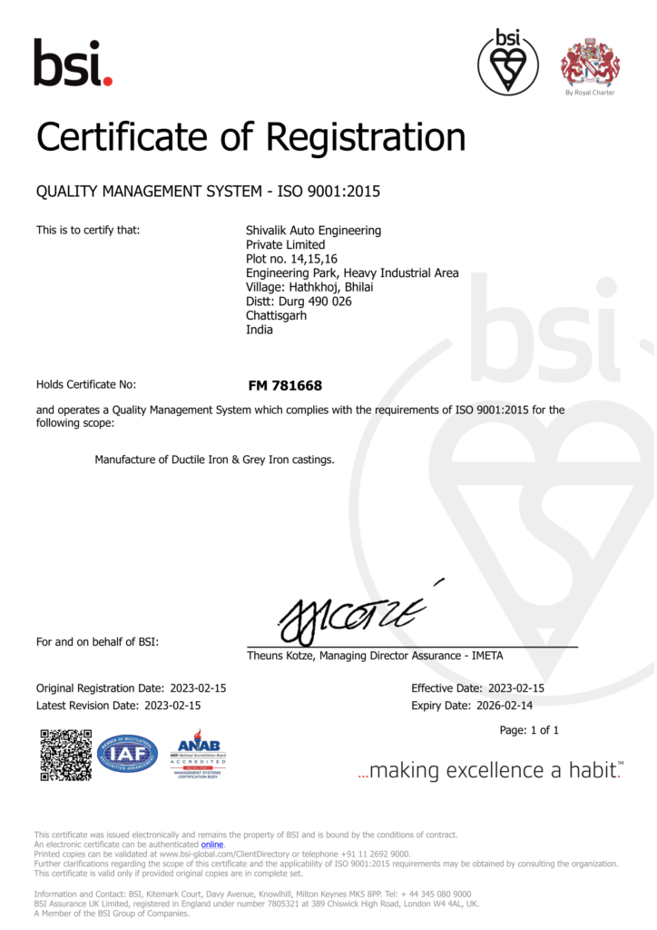 Certificate ISO 9k
